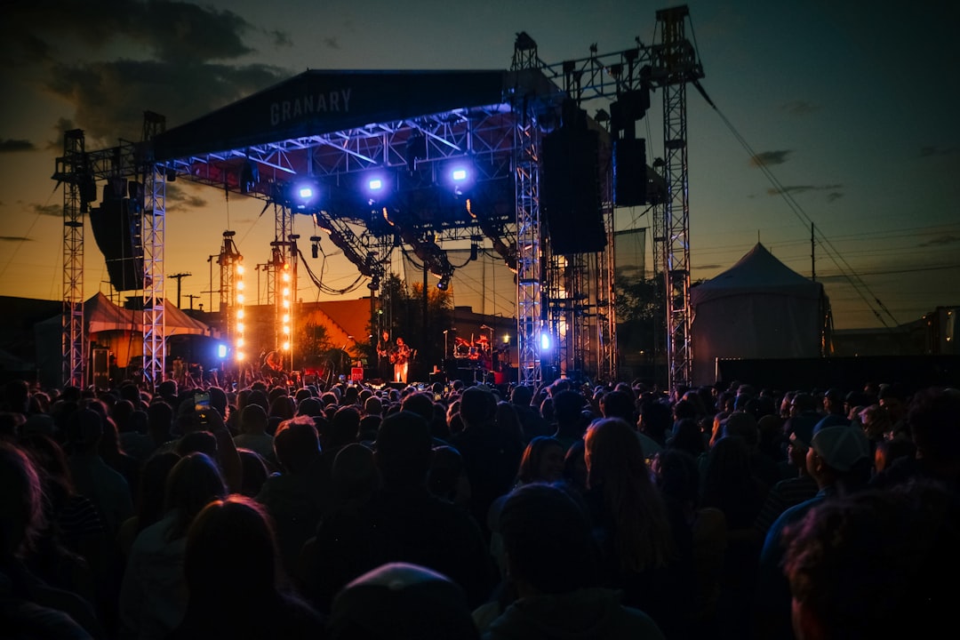 A large crowd of people at a concert